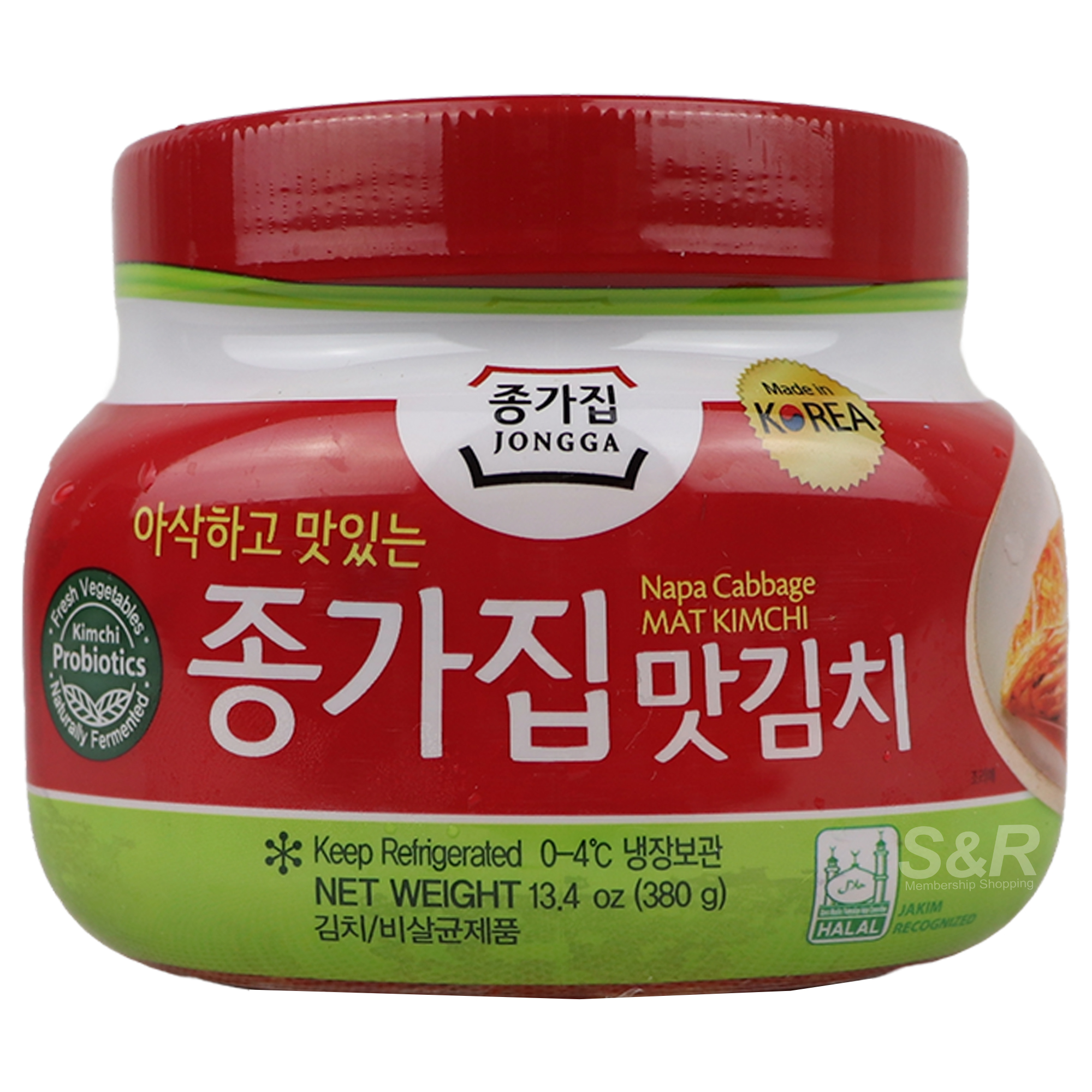 Jongga Napa Cabbage Mat Kimchi 380g Jongga Napa Cabbage Mat Kimchi 380g
